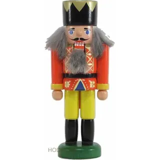 Miniatur - Nussknacker König rot 13cm NEU Nußknacker Holz Figur Erzgebirge