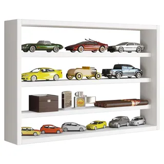 Wandregal VCM "Holz Wandregal Wandvitrine Regal Deko Osado M", weiß, B:60cm T:10cm, Regale, Wandregal