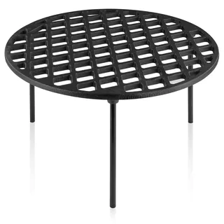 BBQ-Toro Gusseisen Grillrost Ø 35 cm mit 3 Beinen | rund | Dutch Oven Untersetzer, Grill Zubehör | Dreibein, Grillgitter, Gussrost, Topfständer, Gitterrost, Feuergitter, Grillplatte, Gusseisenrost