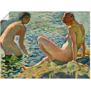Artland Kunstdruck »Les Baigneuses. Die Badenden« Bilder von Frauen 1 Stk. tlg. ohne Rahmen, braun