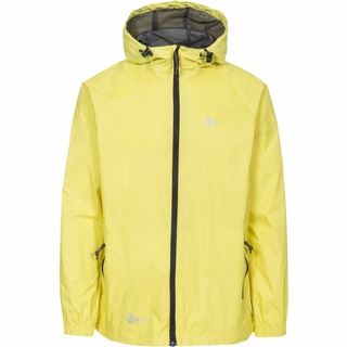 Trespass Unisex Erwachsene Qikpac Jacket Kompakt Zusammenrollbare Wasserdichte Regenjacke, Gelb (Yellow), XL