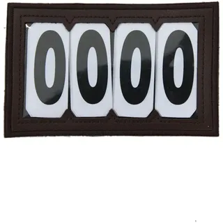 Kentucky Pvc-klettverschluss-kopfnummer 3 Numbers 3 Numbers - Braun