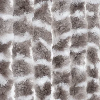 Türvohang Flauschvorhang viele Farben Größen Fliegen Insektenschutz Camping Wohnwagen - braun-beige-meliert - 56 - 100 cm X 185 - 220 cm X 185 - 220 cm