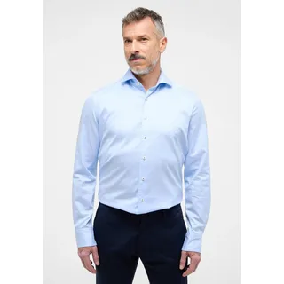 Eterna Langarmhemd »SLIM FIT« Eterna hellblau