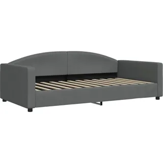 vidaXL Tagesbett Dunkelgrau 100x200 cm Stoff - Grau