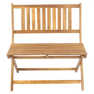 Gartenbank Akazie 80 cm Sitzbank klappbar SKARA - Braun