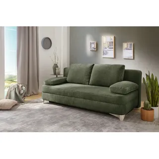 Schlafsofa JOCKENHÖFER GRUPPE "Noah, B: 202 cm, Liegefl.154x202 cm", grün 578, 23, B:202cm T:99cm, Korpus: 100% Polyester;Kissen: 100% Polyester, Sofas, Schlafsofa, mit Bettfunktion & Bettkasten