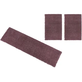 Bruno Banani »Shaggy Soft« Höhe 30 mm 3 Stk. tlg. gewebt, Uni-Farben, besonders weich, Bettvorleger, Läufer-Set