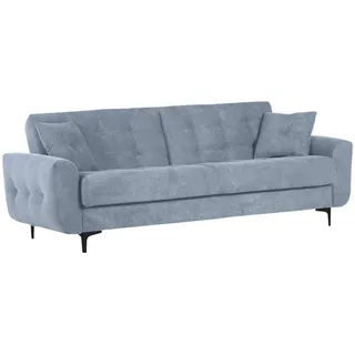 Livetastic Schlafsofa , Hellblau , Metall , Uni , Füllung: Schaumstoff, Silikon , 230x84x95 cm , Stoffauswahl, Liegefunktion, Rücken echt , Wohnzimmer, Sofas & Couches, Schlafsofas, Klappsofas