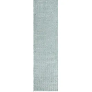 Carpet City Teppich »Friseé-Teppich FANCY805« rechteckig 12 mm Höhe Läufer, Kurzflor, Einfarbig, 3D-Optik, Zickzack Look, Wohnzimmer, grün