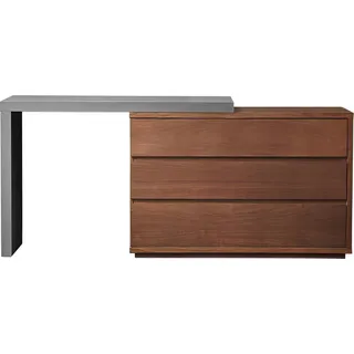 Konsolentisch Kommode Kommoden Designer Schrank Sekretär Tisch Holz Braun Neu - Braun