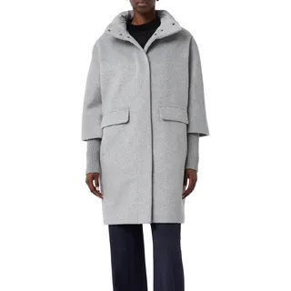 Comma Mantel aus Wollmix mit Steppkragen