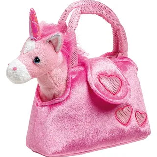 Small Foot 4146 Einhorn 'Fina' in der Tasche, rosa (1 Stück)