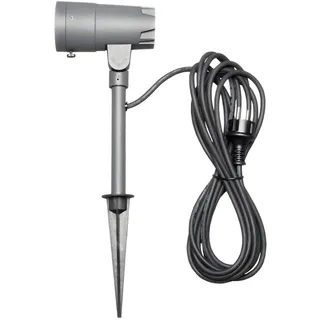 Konstsmide Sockelleuchte Aluminium, Glas, Metall 27,0 cm inkl. Bewegungsmelder grau