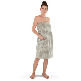 Möve Eden Sauna-Sarong Handtücher Silber Damen