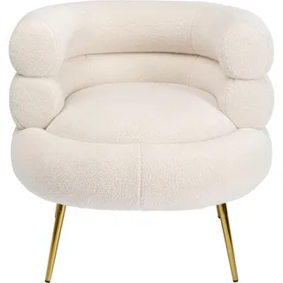 Kare Kare-Design Cocktailsessel, Creme, Textil, 74x77x73 cm, Wohnzimmer, Sessel, Polstersessel,