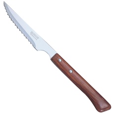 Arcos Table Messer - Steakmesser Tafelmesser - Klinge Nitrum Edelstahl 110 mm - HandGriff Pack-Holz Farbe Braun