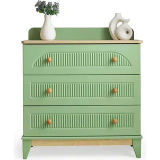Kinderkommode Kommode Schrank Sideboard Kinder Kinderzimmer Modern Kommoden Holz - Grün
