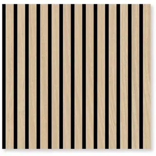 JANGAL Wandpaneel Jangal Eichefarben 2 St. 52 x 52 x 5 cm