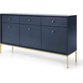 masseno Mondo 154 x 83 x 39 cm Blau / Goldfarben