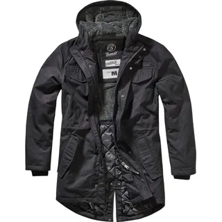 Brandit Textil Marsh Lake Teddyparka schwarz M