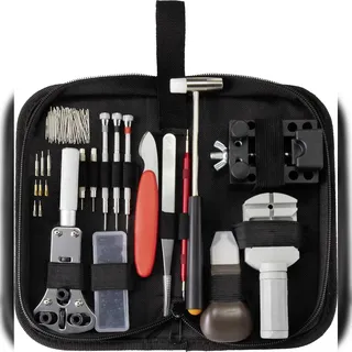 TOOLCRAFT Uhrengehäuseöffner Uhrmacher-Werkzeugsatz 147teilig Schwarz