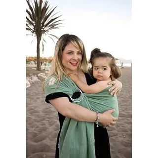 Amarsupiel | MUSELINA Ring-Babytrage | Bámbula Ring-Babytrage | Premium-Tragetuch aus der EU | OEKOTEX-zertifiziertes gewebtes Tragetuch | Verwöhne dein Baby mit der sanftesten Umarmung!|