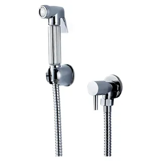 Badezimmer-Wasserhahn-Set, Dusche, WC-Sprüher, Zinklegierung, Wasserhahn-Halter, Dusche, WC, Badezimmer-Zubehör, Wandmontage