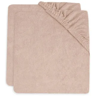 jollein Wickelauflagenbezug - Wild Rose - 2er Pack - 50x70cm - Baumwollfrottee - Bezug Wickelauflage - Altrosa