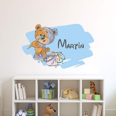 Sticker für Kinder | Wandaufkleber Mess – Wanddekoration Kinderzimmer - 140 x 60 cm