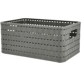 Rotho Korb Country 6 l 18,5 x 28 x 12,6 cm anthrazit