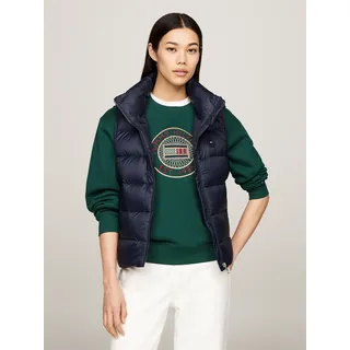 Tommy Hilfiger Steppweste »LW DOWN CASUAL VEST«, mit Logopatch, blau