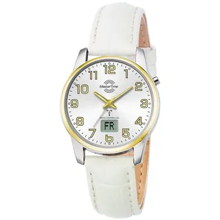 Master Time MTLA-10799-42L Damenuhr Funk Basic Weiß/Bicolor