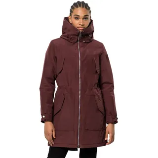 Jack Wolfskin Damen Rocky Point Parka, cordovan red, M EU