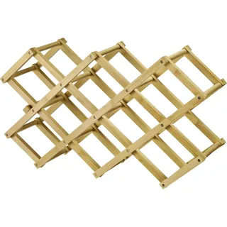 Westmark Weinregal 10 Flaschen Bambus Weiß