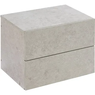 [en.casa] Wandregal Ampfing 40 x 30 x 29 cm Grau