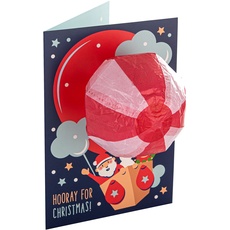Hallmark Weihnachtskarte – modernes aufblasbares Heißluftballon-Design