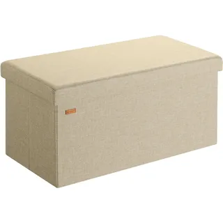 CASARIA Sitzbank Beige 76x38x38cm MDF faltbar