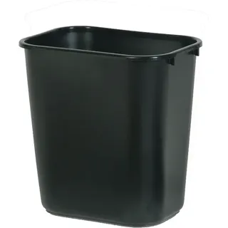Rubbermaid Papierkorb 26,6 Liter rechteckig PE schwarz - Schwarz