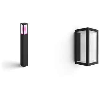 Philips Hue White & Color Ambiance Impress Outdoor Wegeleuchte (1.180 lm) & White & Color Ambiance Impress Outdoor Wandleuchte (1.180 lm)