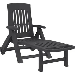 vidaXL Klappliege 189 x 72 x 96 cm anthrazit 48756