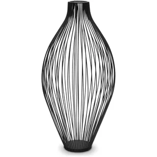 Metall Vase im Gitter Design für Trockenblumen - 45 cm - Deko Ständer für Kunstblumen - Kunstpflanzen Halter