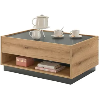 furn.design Center Grau Eiche 90 x 38 cm