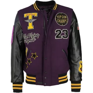 TOP GUN Collegejacke »Collegejacke TG20213031«, lila