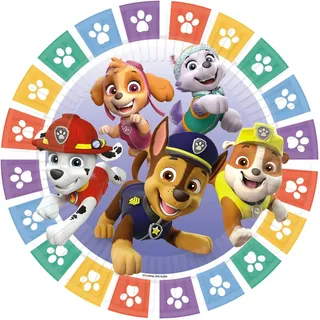 Amscan Paw Patrol 8 Teller bunt