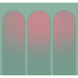 Komar Vliestapete , Rosa, Türkis , Abstraktes , 300x280 cm , Fsc , Tapeten & Wandverkleidungen, Vliestapeten