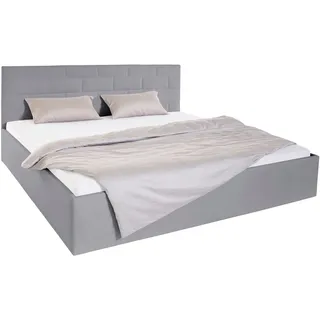 Polsterbett, grau, Liegefläche Länge B: 200cm x 200cm, Höhe Bettseite: 34cm, 7-Zonen-Kaltschaummatratze Gewicht bis: 80 kg H2 + H2, Bezug Bett: 100% Polyester;Bonnell-Federkernmatratze: 51% Polypropylen, 39% Polyester, 10% Baumwolle;Kaltschaummatratze: 100% Polyester, Bezug abnehm- und waschbar bis 60C, WESTFALIA SCHLAFKOMFORT, Betten, Polsterbett, inkl. Bettkasten bei Ausführung mit Matratze