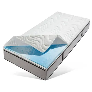 Beco Topper »Greenfirst Soft« Topper in 90x200 cm und diversen Größen, Matratzentopper mit Gelschaum, weiß