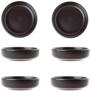 Soja Dipp Schale Matt Keramik, Mehrzweck Porzellan Saucen Schale, Mini Seasoning Bowl Sushi Soja Dipp Schalen Kleine Untertassen Sushi Teller Set Mini Schalen Kleine Schalen Einfacher Stil 6er Set