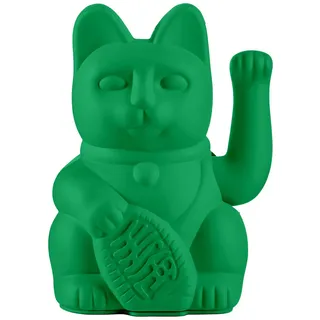 donkey Lucky Cat Vivid Green - Winkekatze, Maneki Neko in intensivem Grün, 15cm groß